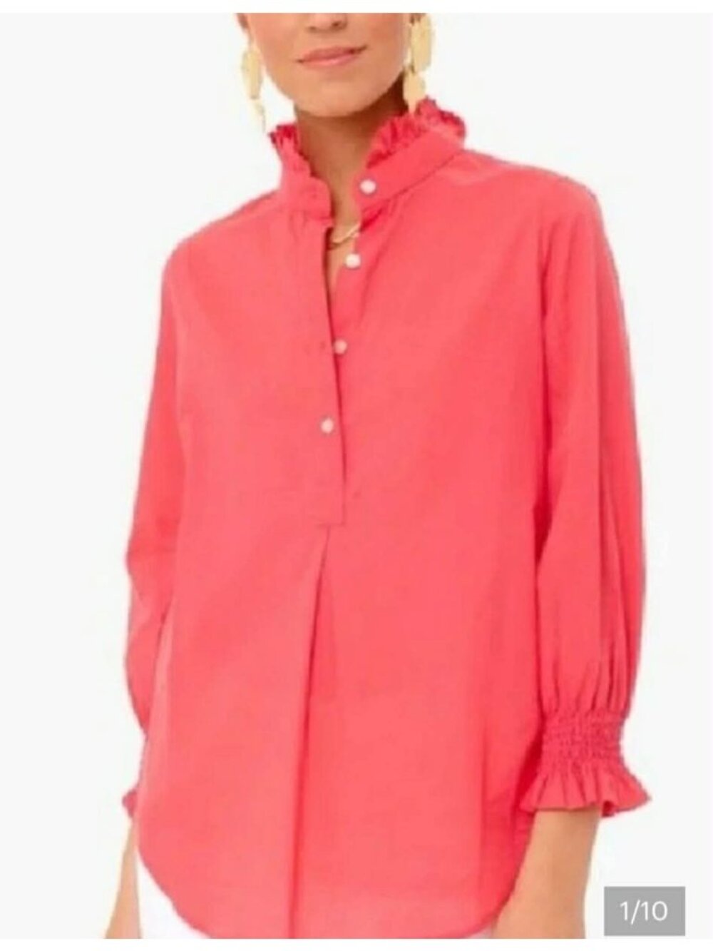 Tuckernuck Size Small  Poppy Teagen Popover Blouse Top Shirt